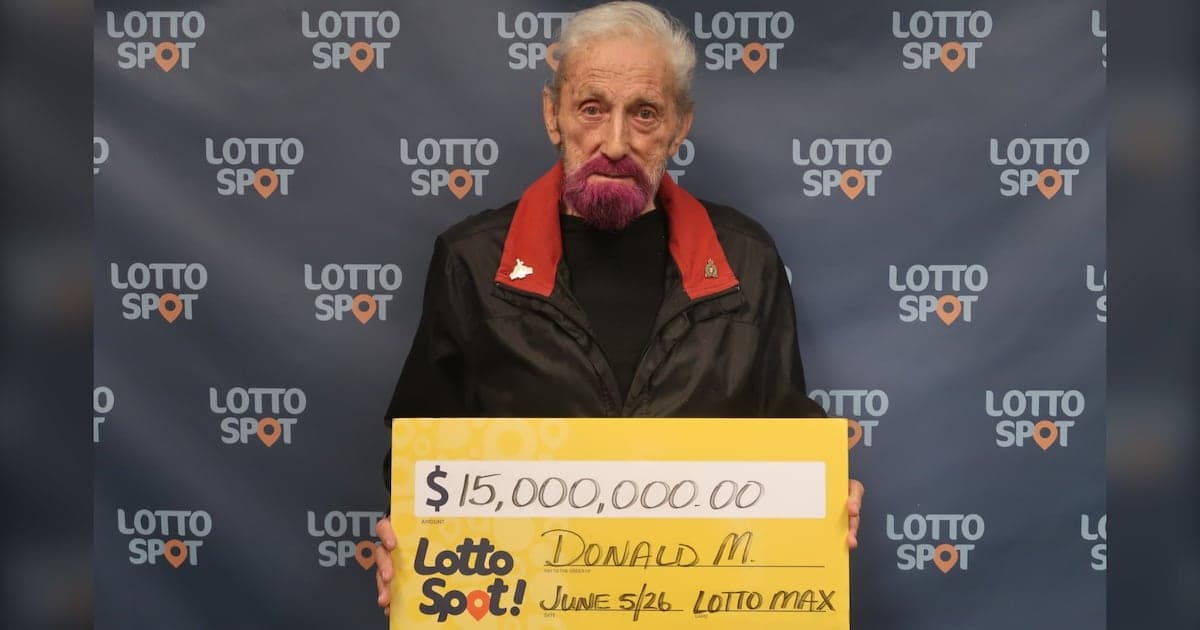 Alberta Man Claims $15 Million Lottery Prize