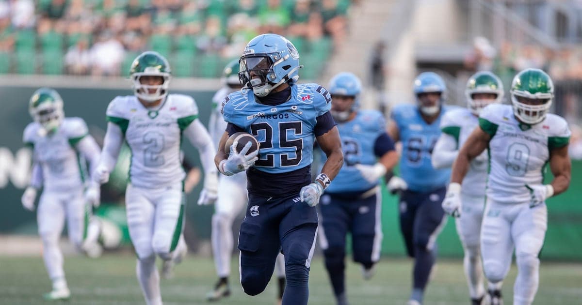 Argonauts prevail over Roughriders 40-34 in high-scoring CFL contest